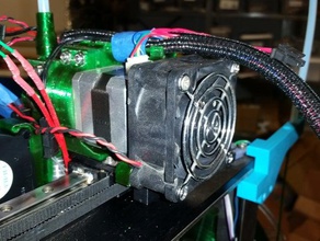 makergear m2 extruder motor fan mount 60mm 3d printer extruders 3d print model - Mito3D