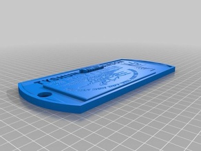 fantasmi dog tag 3d stampa 3d print model - Mito3D