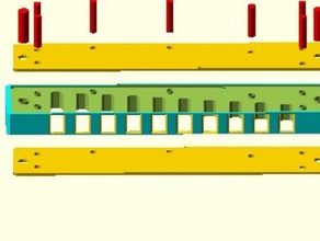 armonica a pettine musica customizer openscad 3d print model - Mito3D