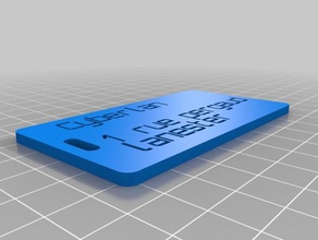 plaque2 organization customized 3d print model - Mito3D