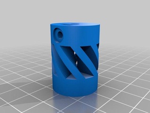 my customized flexible coupling 3d printing 3d print model - Mito3D