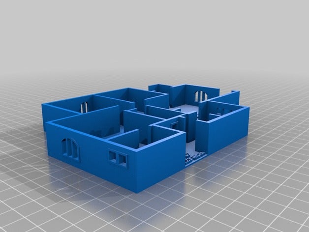 generic floor plan models 3D print model - Mito3D