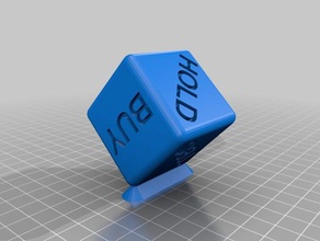 stock market advisor dice 3d print model - Mito3D
