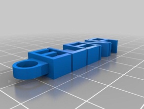 elena chaveiro organização personalizado 3d print model - Mito3D