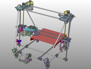 akimbo retrabalho único motor 3d impressoras Impressora bowden 3d print model - Mito3D
