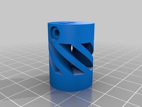 my customized flexible coupling 3d printing 3d print model - Mito3D