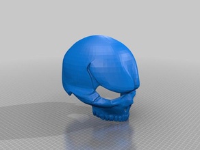 el overlord de la máscara props cosplay cráneo 3d print model - Mito3D