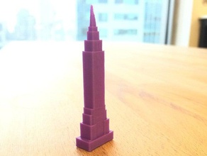 empire state building makered progetto di apprendimento 3d print model - Mito3D