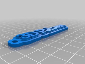 minha personalizado de várias linhas tag porta-chaves organização 3d print model - Mito3D