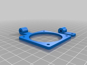 my customized fan mounting bracket 3d printer parts 3d print model - Mito3D