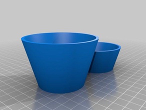 2 4 oz ramequim cocina de comedor la copa openscad 3d print model - Mito3D