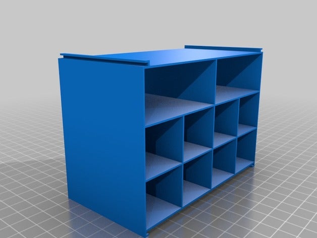 mon personnalisés mini-rack de stockage v17 mis à jour 23072015 les conteneurs 3D print model - Mito3D