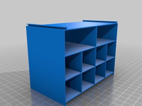 mijn aangepaste mini opslag rack v17 bijgewerkt 23072015 containers 3d print model - Mito3D