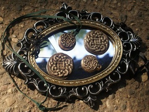 tinne noeud celtique charme bijoux l'astrologie lion médaillon pendentif solidworks signe astrologique symbole 3d print model - Mito3D