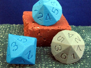 pseudo seven sided dice openscad 3d print model - Mito3D