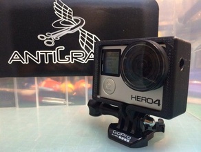 ag gopro hero4 cadre de la caméra hero 3 4 montage 3d print model - Mito3D