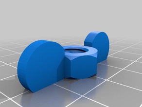75mm od wing nut parts customized 3d print model - Mito3D