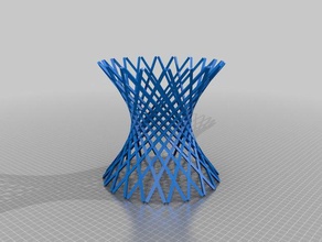 hyperboloid lattice math art customized 3d print model - Mito3D