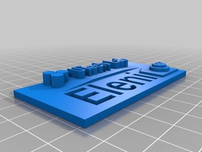 name tag eleni office card photographer photography utechlab 3d print model - Mito3D