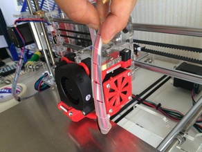 flow verstelbare ventilator grill 3d de printer accessoires 3d print model - Mito3D