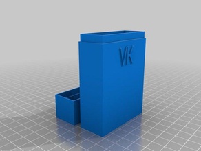 vk card case 50 office customized 3d print model - Mito3D