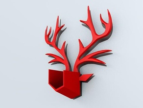 antlers key box household supplies 3d print model - Mito3D