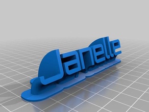 janelle office customized 3d print model - Mito3D