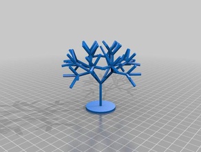 my customized recursive tree demonstration math 3d print model - Mito3D