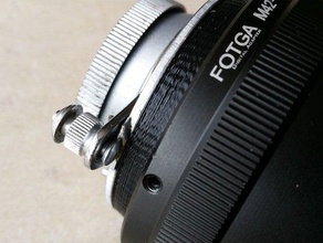 industar 22 m42 m39 macro câmera a6000 adaptador de câmara sony vintage lente 3d print model - Mito3D