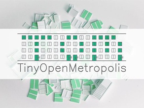 kleine open metropool gebouwen structuren 3d print model - Mito3D