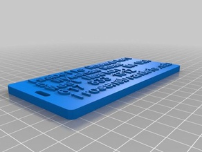 izzy bagage-tag organisatie maat 3d print model - Mito3D