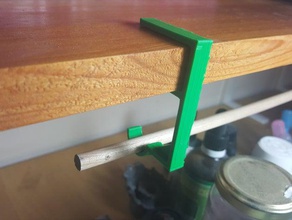 2cm under shelf rod holder tool holders boxes 3d print model - Mito3D