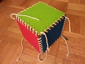 felt cube gadgets 3d print model - Mito3D