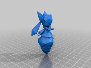 diancie pok&eacutemon 3d-model het afdrukken tests pokemon 3d print model - Mito3D