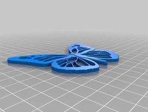 butterfly2 inrichting 3d print model - Mito3D