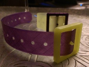 simple buckle bracelet bracelets 3d print model - Mito3D