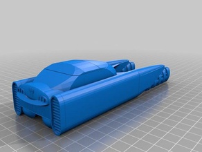 tostec 18-4 fermionic voiture des véhicules artdeco futuriste hovercar 3d print model - Mito3D