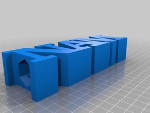 nam beo de borden logo ' s maat 3d print model - Mito3D