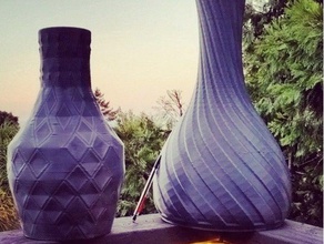 chimney diamond vases decor 3d print model - Mito3D