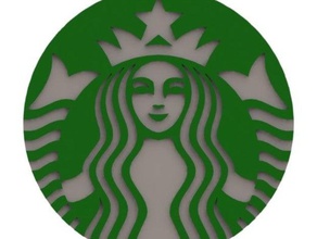logotipo de starbucks signos logotipos el café frappucino pike place seattle mejor 3d print model - Mito3D