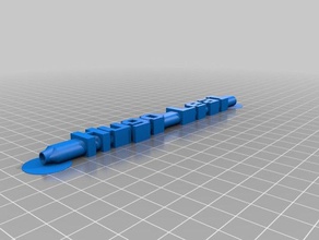 my customized bic word pen hugo leal office 3d print model - Mito3D