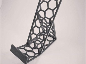 honeycomb bookstand mg organization 3d print model - Mito3D