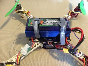battery holder quadcopter rc vehicles mount q450 3d print model - Mito3D