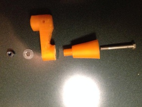 small crank handle knob black decker workmate diy 3d print model - Mito3D