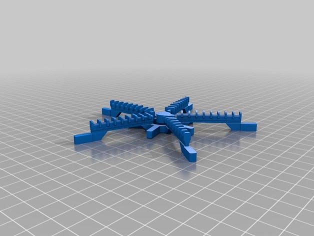 silicone 5-braço andando macio robô passatempo 3D print model - Mito3D