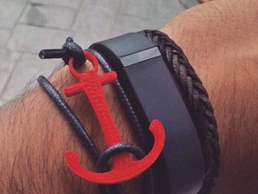 anchor bracelet bracelets 3d printing mens fashion style sublime3d trend wax chord womens 3d print model - Mito3D