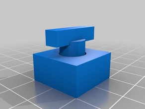 semplice manopola 3d la stampa cuscinetto pla rotazione 3d print model - Mito3D