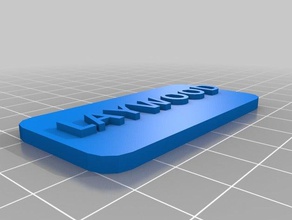 il mio segnalibro personalizzato clip di carta ufficio 3d print model - Mito3D