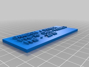 pre-ap targhetta altri personalizzato 3d print model - Mito3D