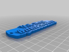 ci maschio portachiavi organizzazione personalizzato 3d print model - Mito3D